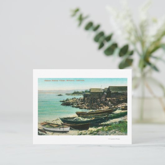 Uitzicht van een Chinees Geviste dorp Briefkaart (Staand voorkant)