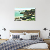 Uitzicht van een Chinees Geviste dorp Canvas Afdruk (Insitu (Slaapkamer))