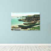 Uitzicht van een Chinees Geviste dorp Canvas Afdruk (Insitu (Houten vloer))