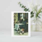 Uitzicht van een Chinese Fortune Teller Briefkaart (Staand voorkant)