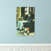 Uitzicht van een Chinese Fortune Teller Canvas Afdruk (Insitu (Houten vloer))