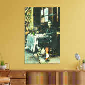 Uitzicht van een Chinese Fortune Teller Canvas Afdruk (Insitu (Woonkamer))