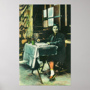 Uitzicht van een Chinese Fortune Teller Poster