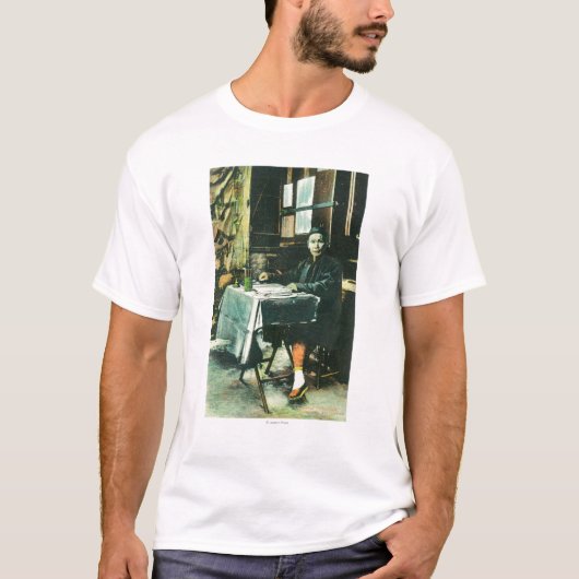 Uitzicht van een Chinese Fortune Teller T-shirt (Voorkant)