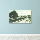 Uitzicht van een City ParkAlameda, CA Canvas Afdruk (Insitu (Houten vloer))