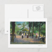 Uitzicht van een Croquet GameHarbin Springs, CA Briefkaart (Voorkant / Achterkant)