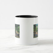 Uitzicht van een Croquet GameHarbin Springs, CA Mok (Midden)