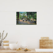 Uitzicht van een Croquet GameHarbin Springs, CA Poster (Keuken)