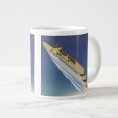 Uitzicht van een  cruiseschip in de oceaan grote koffiekop (Voorkant rechts)