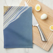 Uitzicht van een  cruiseschip in de oceaan theedoek (Quarter Fold)