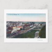 Uitzicht van een deel van CityModesto, CA Briefkaart (Voorkant)