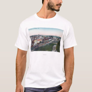 Uitzicht van een deel van CityModesto, CA T-shirt