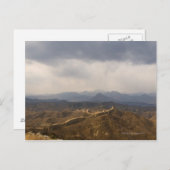 Uitzicht van een deel van de Grote Muur van China Briefkaart (Voorkant / Achterkant)