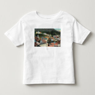 Uitzicht van een deel van de stad kinder shirts