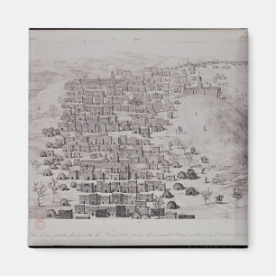 Uitzicht van een deel van de stad Timbuktu van een Magneet