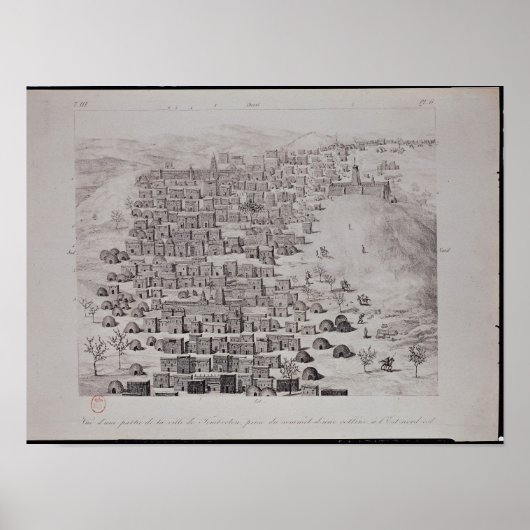 Uitzicht van een deel van de stad Timbuktu van een Poster (Voorkant)