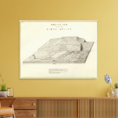 Uitzicht van een deel van de uinta-uplift canvas afdruk (Insitu (Woonkamer))