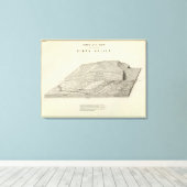 Uitzicht van een deel van de uinta-uplift canvas afdruk (Insitu (Houten vloer))