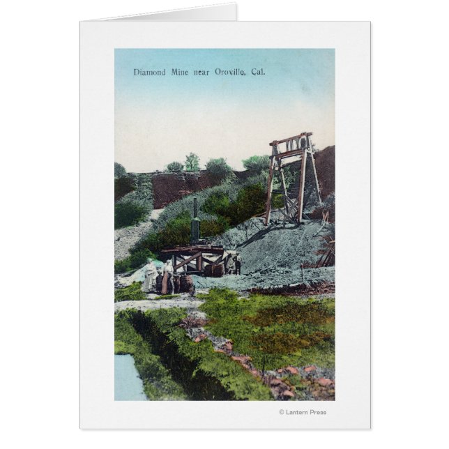 Uitzicht van een Diamond MineOroville, CA (Voorkant)