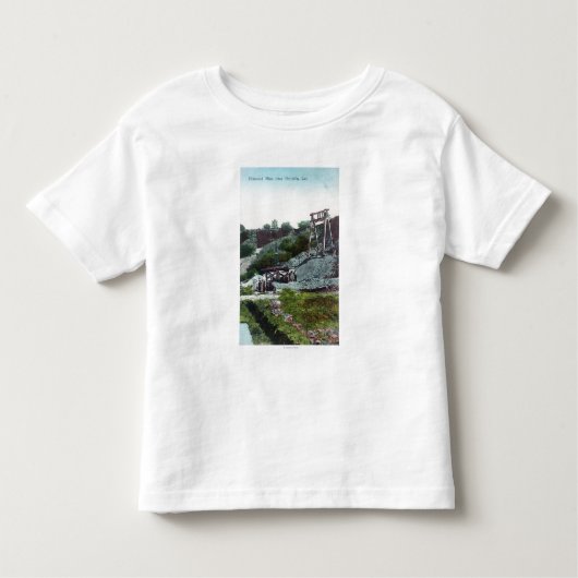Uitzicht van een Diamond MineOroville, CA Kinder Shirts (Voorkant)