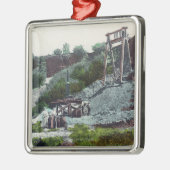 Uitzicht van een Diamond MineOroville, CA Metalen Ornament (Links)