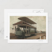 Uitzicht van een dubbellaagse kabelauto briefkaart (Voorkant / Achterkant)