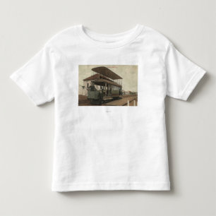 Uitzicht van een dubbellaagse kabelauto kinder shirts