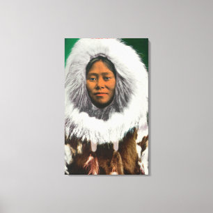 Uitzicht van een Eskimo Beauty Canvas Afdruk