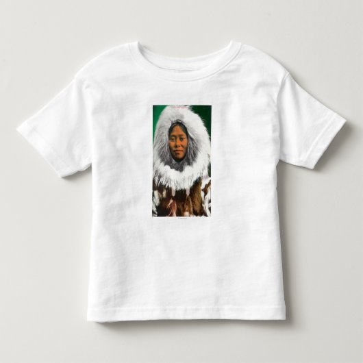 Uitzicht van een Eskimo Beauty Kinder Shirts (Voorkant)