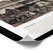 Uitzicht van een Franse falanstery Poster (Hoek)