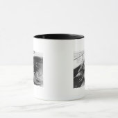 Uitzicht van een gigantische Zee schildpad in geva Mok (Midden)