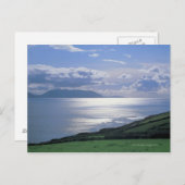 uitzicht van een grijze helling door het zee briefkaart (Voorkant / Achterkant)