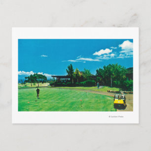 Uitzicht van een Groen bij de Royal Kaanapali Golf Briefkaart