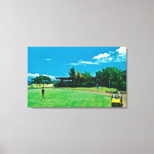 Uitzicht van een Groen bij de Royal Kaanapali Golf Canvas Afdruk