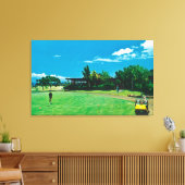 Uitzicht van een Groen bij de Royal Kaanapali Golf Canvas Afdruk (Insitu (Woonkamer))