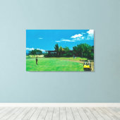Uitzicht van een Groen bij de Royal Kaanapali Golf Canvas Afdruk (Insitu (Houten vloer))