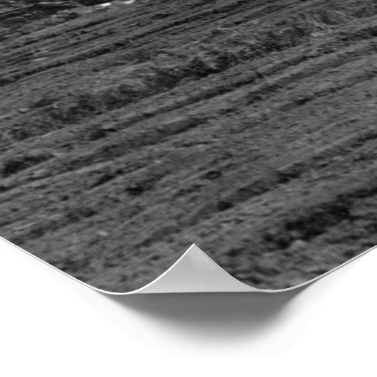 Uitzicht van een grote stoomploeg poster (Hoek)