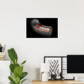 Uitzicht van een hoekballon in een slagader poster (Thuiskantoor)