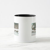 Uitzicht van een Husky Dog-Sled Team Mok (Midden)