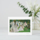 Uitzicht van een Indiaas dorp en Pendleton Briefkaart (Staand voorkant)