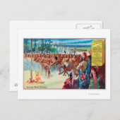 Uitzicht van een Indische Dans, Maizena Product Ad Briefkaart (Voorkant / Achterkant)