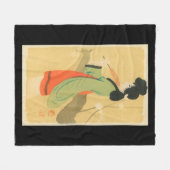 Uitzicht van een Japanse vrouw in Parijs, Frankrij Fleece Deken (Voorkant (Horizontaal))