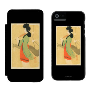 Uitzicht van een Japanse vrouw in Parijs, Frankrij