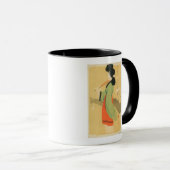 Uitzicht van een Japanse vrouw in Parijs, Frankrij Mok (Voorkant rechts)