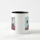 Uitzicht van een kamer met een grote piano mok (Midden)