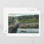 Uitzicht van een kamp briefkaart (Voorkant / Achterkant)