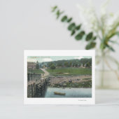 Uitzicht van een kamp briefkaart (Staand voorkant)