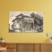 Uitzicht van een kerk in Boekarest Canvas Afdruk (Insitu (Woonkamer))