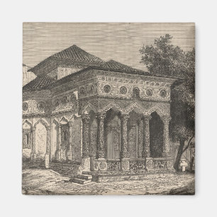 Uitzicht van een kerk in Boekarest Magneet