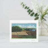 Uitzicht van een kruideniersplant briefkaart (Staand voorkant)